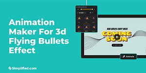AI Photo Animation for 3d Flying Bullets Effect