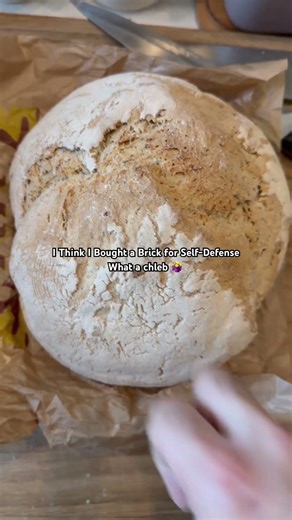 Polish bread is no joke. This thing could survive a war 💁🏻‍♂️ #shorts