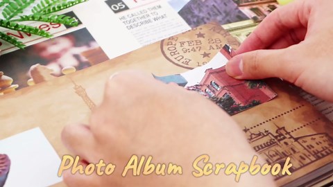 Our Adventure Book Scrapbook Photo Album Travel Journal Book - Anniversary Wedding Gifts for Couple Wife Husband Newlyweds - Our Wedding Anniversary Memory Book