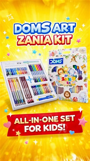 350₹ Me Itna Sab 😱| Doms Art Kit Unboxing 🎨| Doms stationery | big colour box | stationery items