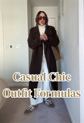 Some casual chic outfit formulas you can use to elevate your everyday outfits! #elevatedoutfits #styleupgrade #fashionupdate #outfitformula