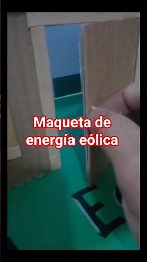 ¿cómo hacer una MAQUETA DE ENERGÍA EÓLICA? 🌬️ #energiaeolica #maqueta