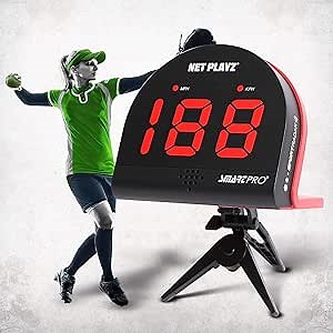 NET PLAYZ Softball Radars, Speed Sensors Training Equipment (Hands-Free Radar Guns, Pitching Speed Guns | Softball Gifts, High-Tech Gadget & Gear for Softball Players