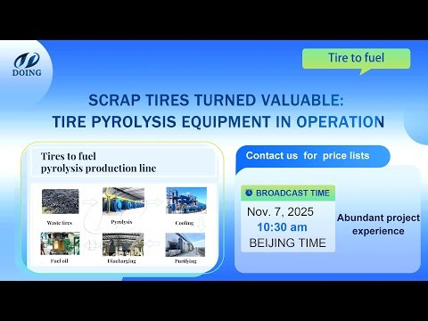 Scrap Tires Turned Valuable: Tire #pyrolysis Equipment in Operation
