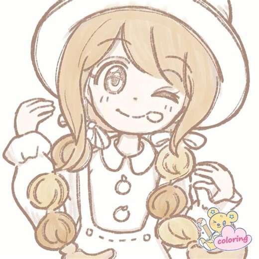 【水彩イラスト】Cute Muscat Girl 🍇 Digital Watercolor Timelapse #イラストメイキング #可愛い