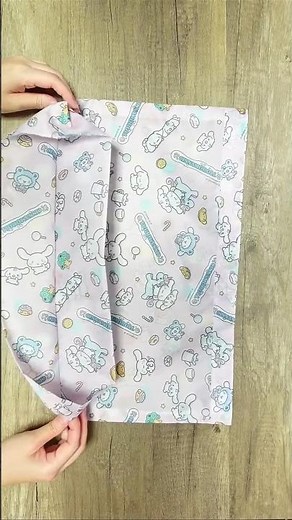 How to make a foldable shopping bag | Polyester fabric | No lining #meoTube_Craft #shorts