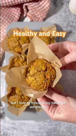 Healthy Carrot Muffins My Family Actually Loves #recipe #carrotmuffins