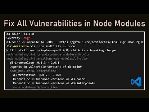 How to Resolve Vulnerabilities when "npm audit fix" does not work