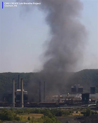 A time-lapse shows the moment an explosion happened at a U.S. steel coking plant near Pittsburgh. Officials say one person is dead, two are missing and at least nine others are in hospitals. ⬇️ | WDTV 5 News