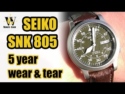 Seiko SNK805 - 5 year wear&tear - long term review