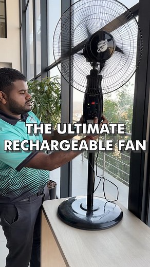 Non-stop, powerful airflow, anywhere! 🍃💨 Why Genesis? Super-Sized Rechargeable Battery with up to 35 hours of cool, refreshing airflow even when the power goes out. Handy Emergency Light to keep you safe and illuminated. 5V Charging Port on the go! Charge your phone or other USB devices directly from the fan. This cool fan only retails for R1 999 in Verimark direct stores nationwide or online www.verimark.co.za | Available on Pay Just Now & more finance options.🔥 | Verimark - Pty Ltd