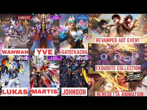 Wanwan Exorcist Skin, Soul Vessel Series, MLBB x Attack on Titan Resale & Exquisite Collection!