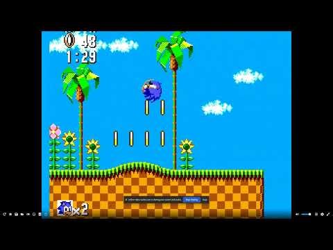 I played Sonic the Hedgehog for the Master System!