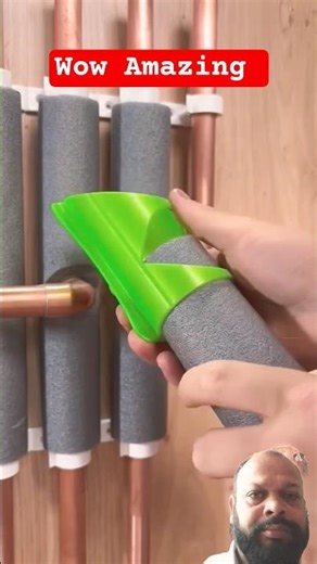 How to lag copper pipes like a pro! #asmr #asmrsounds #diy #howto #subscribe #youtubeshorts #tools