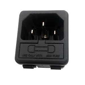 [Hot Item] 10A 250V IEC C14 Toma con Soporte de Fusible Único Conector de Inserción Módulo de Entrada de Potencia