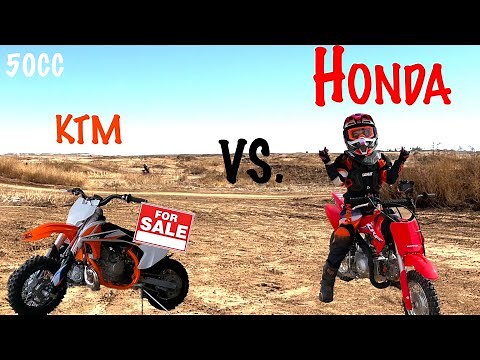 Which 50cc Dirt Bike Is the Best - The Honda CRF50 or the KTM 50SX Mini? Well we sold our...
