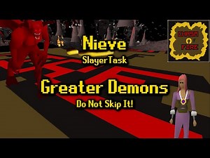 Greater Demon Nieve Slayer Task in Chasm of Fire