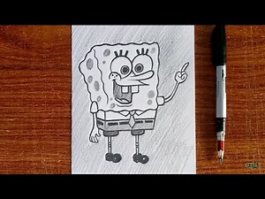 How to Draw SpongeBob SquarePants Easy for Beginners | Step by Step Cartoon Drawing Tutorial
