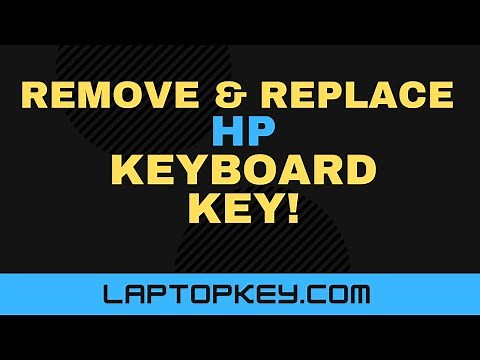 How To Remove Replace Individual Laptop Keyboard Keys HP ENVY Pavilion Spectre Probook