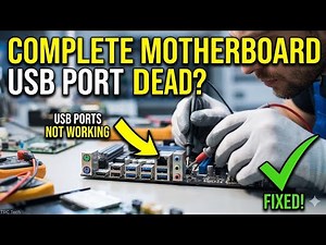 Complete Motherboard USB Port Not Working | Troubleshooting & Repair Guide (Step-by-Step