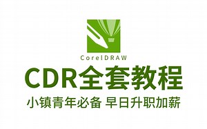 【CDR教程】小镇设计师必备，从零基础软件基础到案例练习，一步步实现升职加薪 ！设计进阶/CDR基础