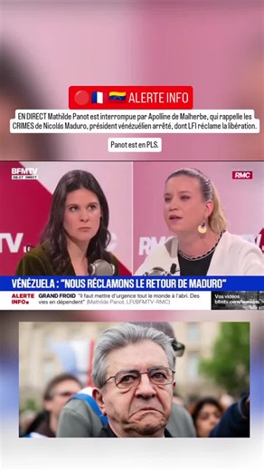 Mathilde Panot Interrompue par Apolline de Malherbe