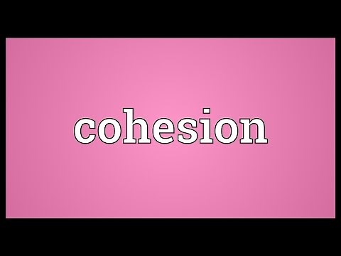 Cohesion Meaning