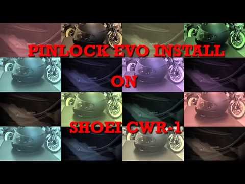SHOEI CWR-1 PINLOCK EVO Install Guide