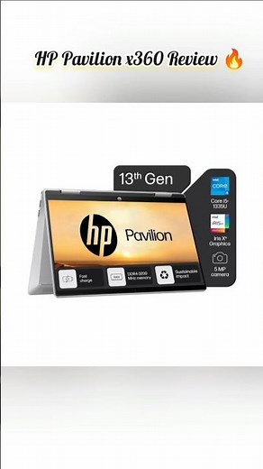 HP Pavilion x360 Review 🔥 13th Gen i5 | 16GB RAM | Best 2-in-1 Laptop Under ₹70,000? 💻✨.