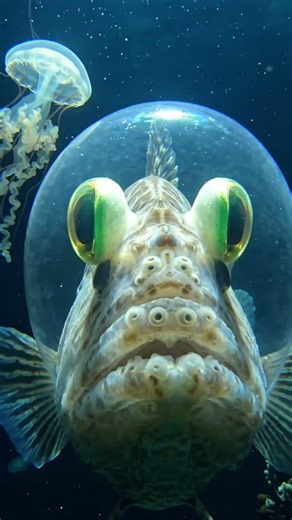 Barreleye Fish: The Alien With a Transparent Head #deepbluemysteries #oceanmystery #seacreatures