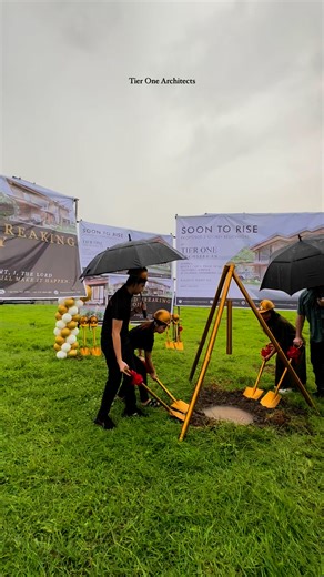 “Every great structure begins with a single step — and today, we planted the foundation of a dream. 🌱🏗️Let this be a reminder that rain or shine, nothing can stop a vision destined to rise. ☔✨ #SoonToRise #GroundbreakingDay #TierOneArchitects #FromVisionToReality #FaithInAction #ArchitectsOfDreams #DesignAndBuild #InspiredByYou #BlessedBeginnings” | Tier One Architects