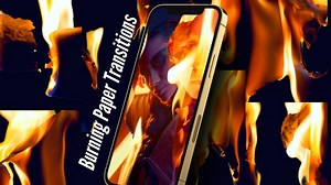 Instagram Burning Paper Transitions