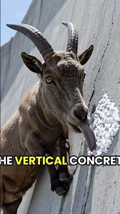 These Goats Climb A Vertical Dam Wall Every Day Just For Salt
