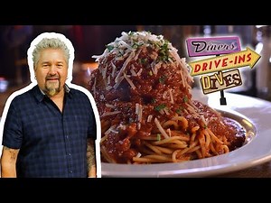 Guy Fieri Eats a 10-OZ. MEATBALL & Chicken Parm in Utah | Diners, Drive-Ins and Dives | Food Network