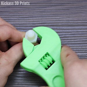 32K views · 338 reactions | 3D printed adjustable wrench!  Watch more videos youtube.com/kickass3dprints | Kickass 3D Prints | Facebook