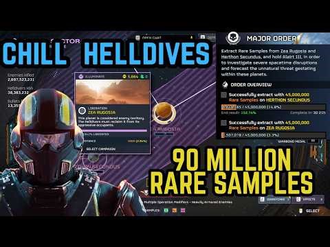 CHILL HELLDIVES | SQUID SAMPLE COLLECTING | HELLDIVERS 2 #helldivers2gameplay #helldivers2
