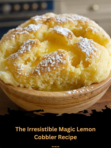 Magic Lemon Cobbler 😍 Full printable recipe is on my page— right under my profile picture ⬆️