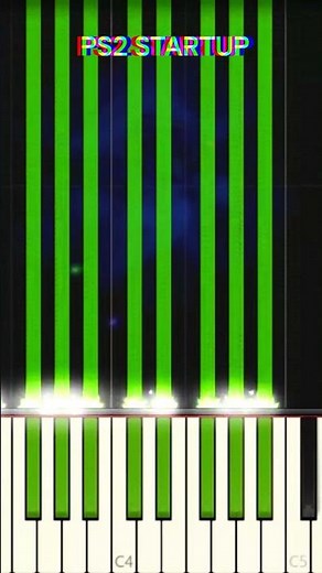 PS2 STARTUP SOUND ON PIANO #shorts