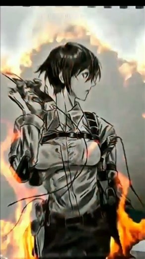 draw mikasa🥵 #animedrawing#mikasa#anime#attackontitan