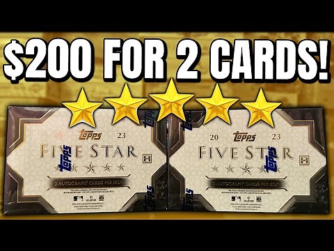 AUTOS ONLY!! $100 A CARD! | 2023 Topps FIVE STAR Baseball Hobby Box Review