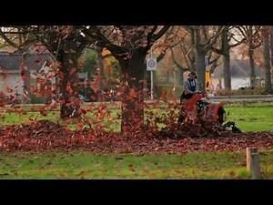 Billy Goat Autumn Clean-Up using our Wheeled Blower, Stand-On Blower and Debris Loader