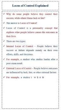 Locus of Control Explained | Internal vs External Locus of Control | Organizational Behavior Shorts