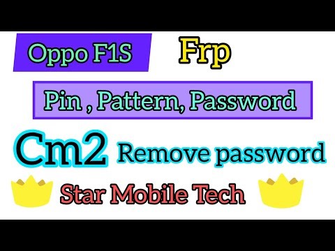 Oppo F1s (A1601) Pattern lock FRP Unlock or Google Account Bypass Easy Trick | Cm2 #viralvideo