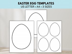 Printable Easter Egg Template, Easter Egg Activity Sheets, Easter Egg Printable Coloring Page, Draw Your Own Easter Egg Craft for Kids DIY - Etsy