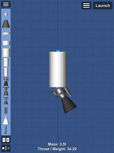 How to make tilted parts in Spaceflight Simulator