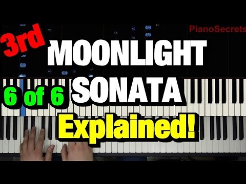 HOW TO PLAY - BEETHOVEN - MOONLIGHT SONATA - 3RD MOVEMENT (PIANO TUTORIAL LESSON) Part 6 of 6