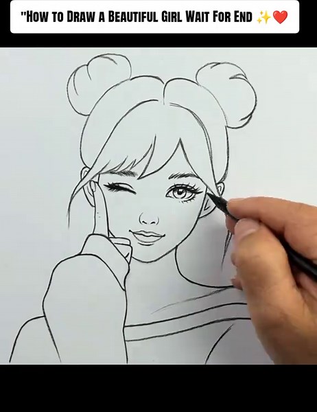 How to Draw a Beautiful Girl Step-by-Step | Pencil Sketch Tutorial