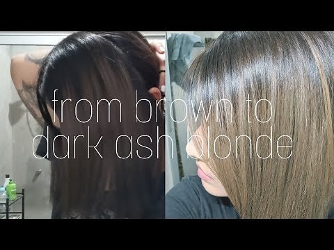 Dying My Hair Dark Ash Blonde Using Box Dye