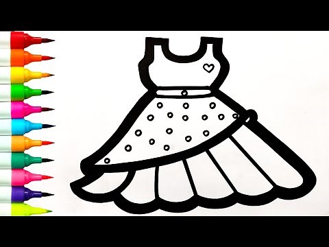 2 Beautiful Dress Drawing || How to Draw A Dresses || Princess Dress Drawing Step by Step easy
