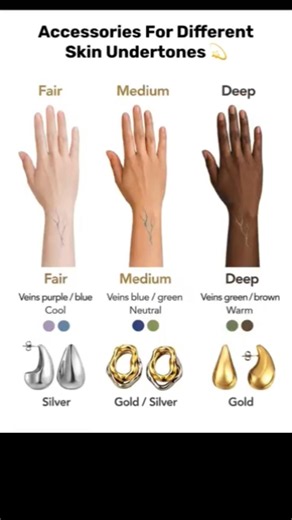 use accessories for your skin tone #skintone #skincolor #accessories #shorts